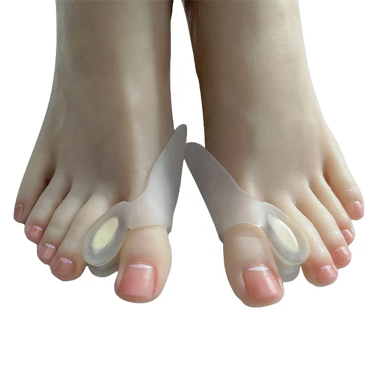 Prolife Bunion Corrector Pads Gel Toe Separator for Overlapping Toes Hammer Big Toe Straightener Spacers with 2 Loops