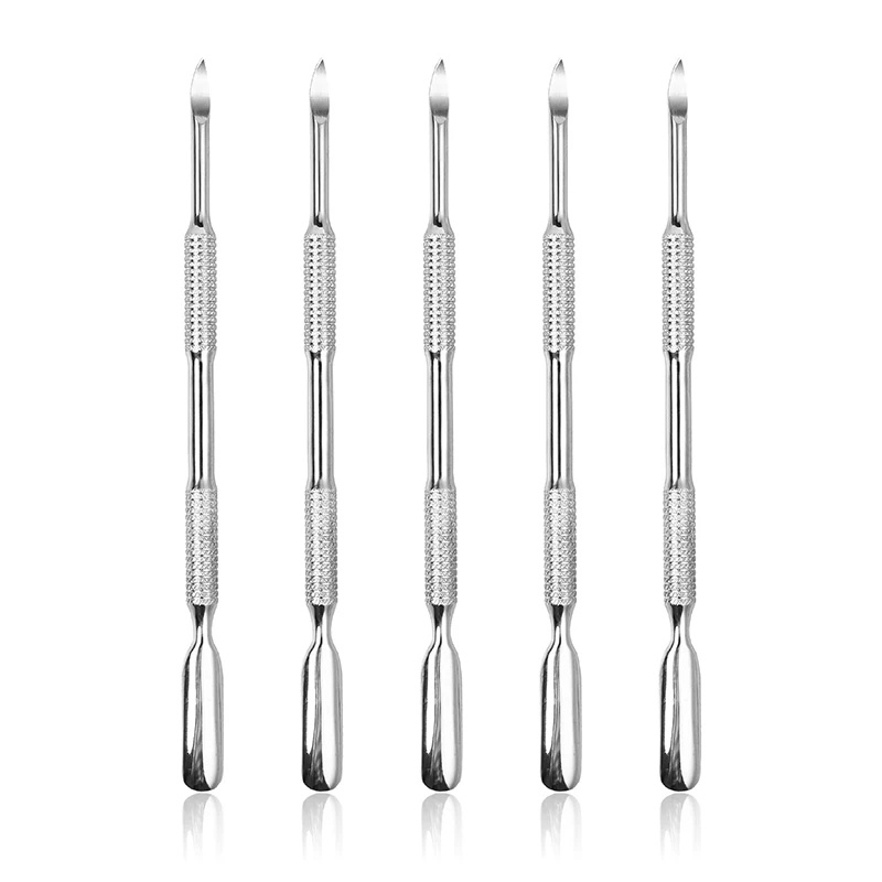 Professional Double-Sided Stainless Steel Nail Trimmer Best Cuticle Pusher Manicure Dead Skin Removal Salons-New Nail Supplies