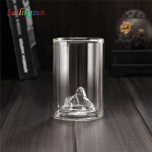 High clear pyrex double wall beer glass coffee beverage wine juice cup