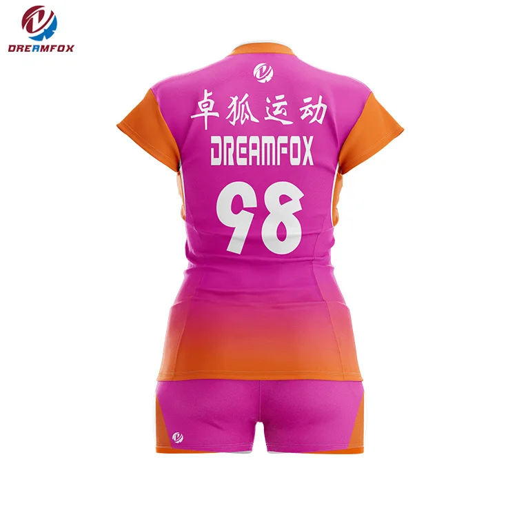 professional customized sleeveless sublimation volleyball jersey design your own logo breathable volleyball shirt for women