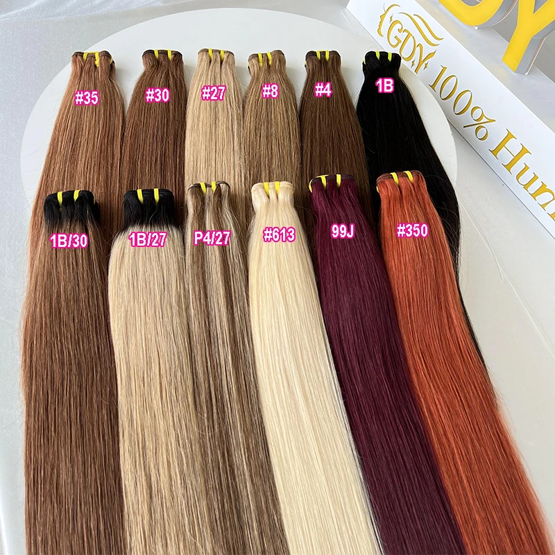 GDY Human Hair Vendors Wholesale Color Hair Extension Color Bundle Silky Bone Straight Bundle Virgin Hair Bundles