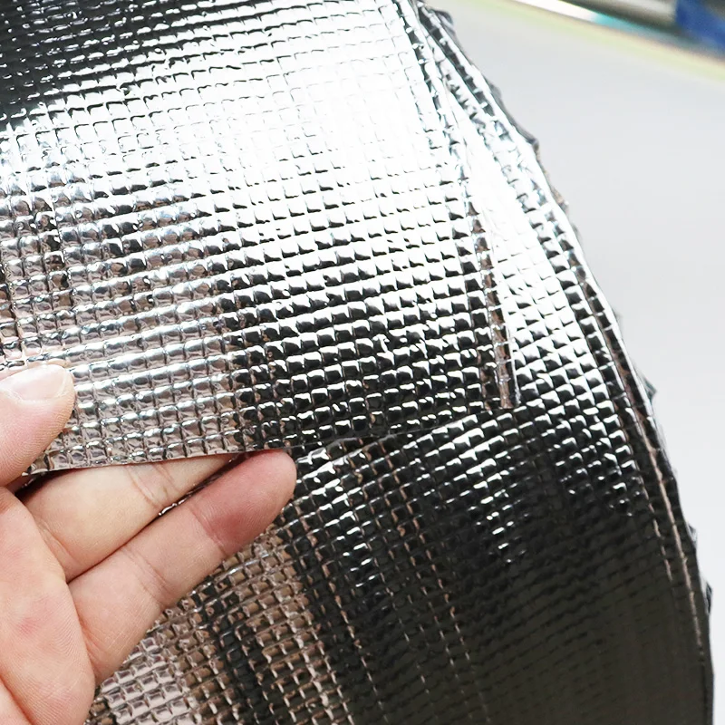 PVC Aluminum Film Metallized Foil pvc film for shipping bag and box insulation materialssnowflake pattern