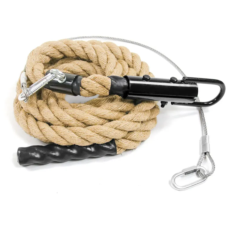 Climbing Rope for Fitness and Strength Training Workout Gym Climbing Rope 1.5' in Diameter With Safety Wire