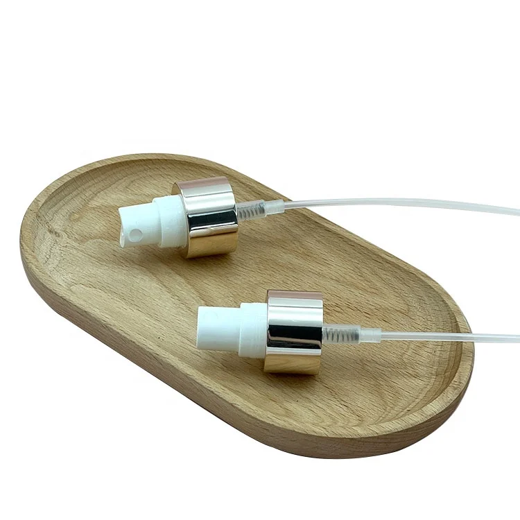 new wholesale Hot sale 24/410 aluminium custom rose gold stainless steel plastic mist spray refillable perfume pump for bottles