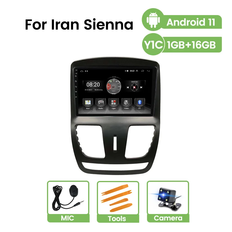  Navitree android 11 1024*600P RAM 2GB ROM 32GB TPMS OBDII DAB+ DVR BT car dvd multimedia player RDS AM FM radio For Iran Sienna
