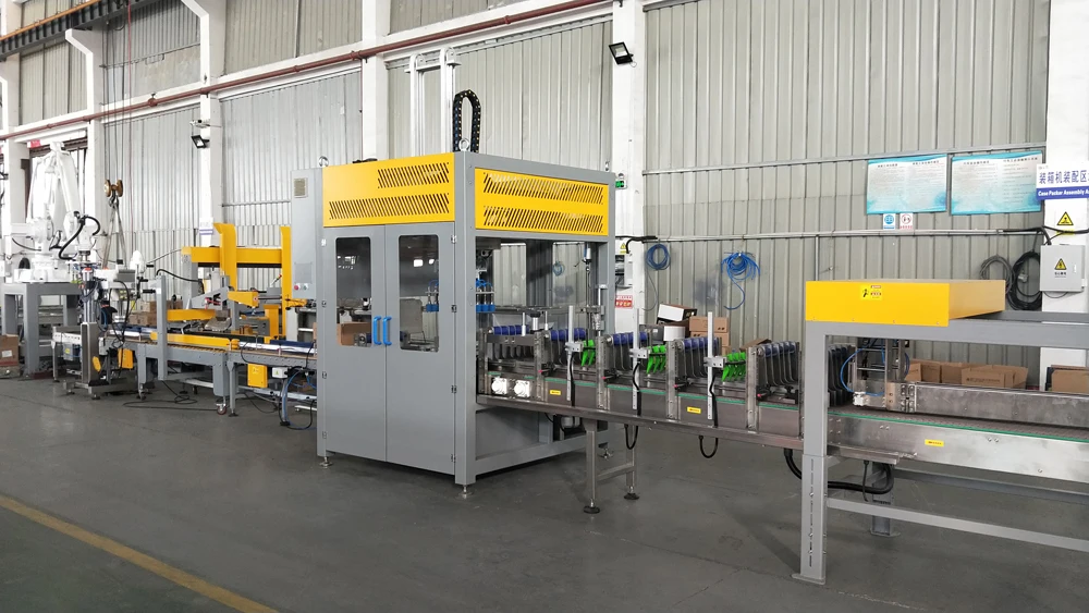 Automatic Case Packer for Kind of bottles cartons boxes jugs with