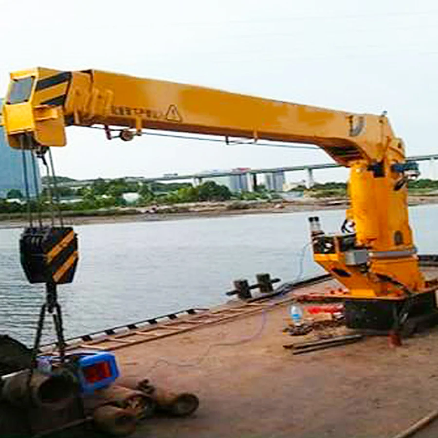 Marine Track Mounted Telescopic Hydraulic Ship Unloading Crane