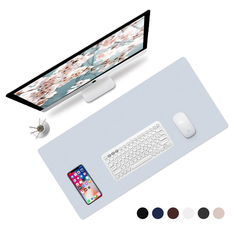 Cordura Fabric Mouse Pads Rubber Waterproof desk mat Custom Logo mousepad with woven label weaving mark