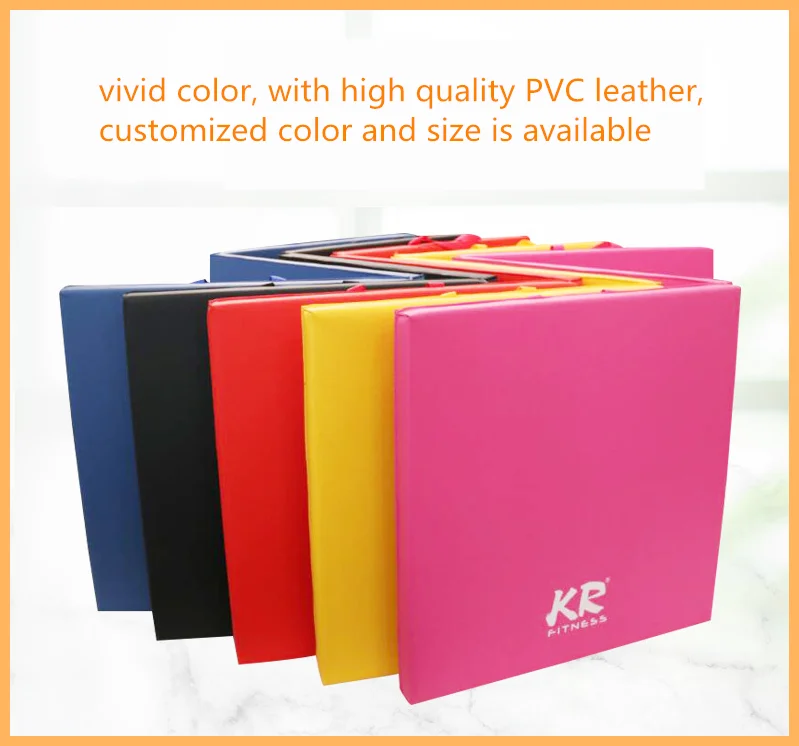 Factory Direct Sale tri - folding gymnastics mat exercise mat customized mat