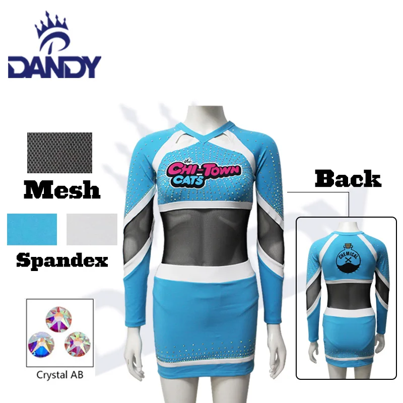 Cheer Dance New trend crop top cheerleading uniforms custom cheerleading For Youth cheerleader uniform