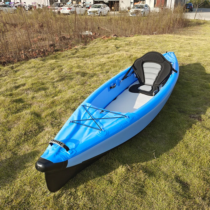 Economic Inflatable Rowing boat Aufblasbares Kajak One Person Drop Stitch PVC Inflatable Kayak With SUP Technology