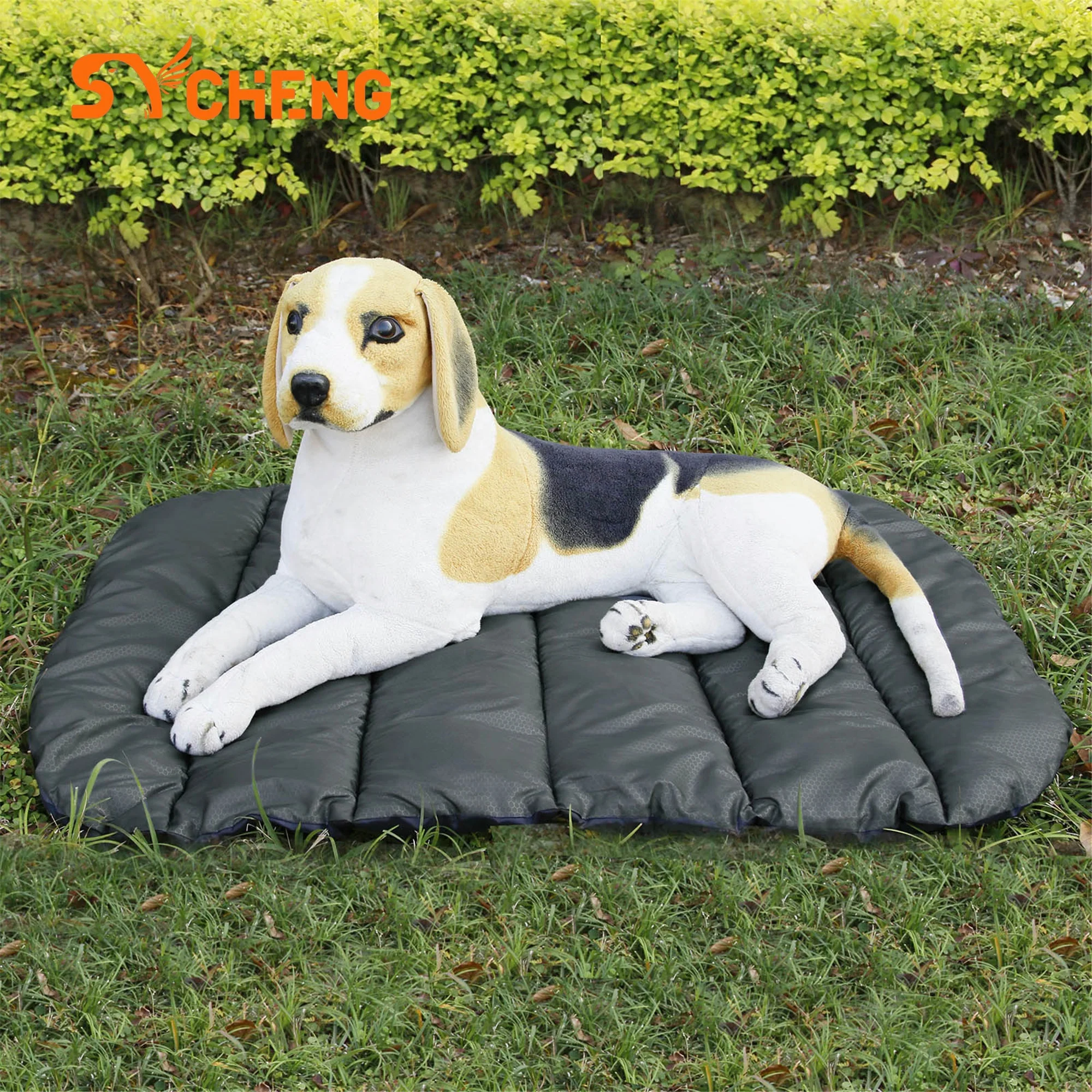 durable warm washable Waterproof foldable outdoor camping blanket travel pet dog mattress bed