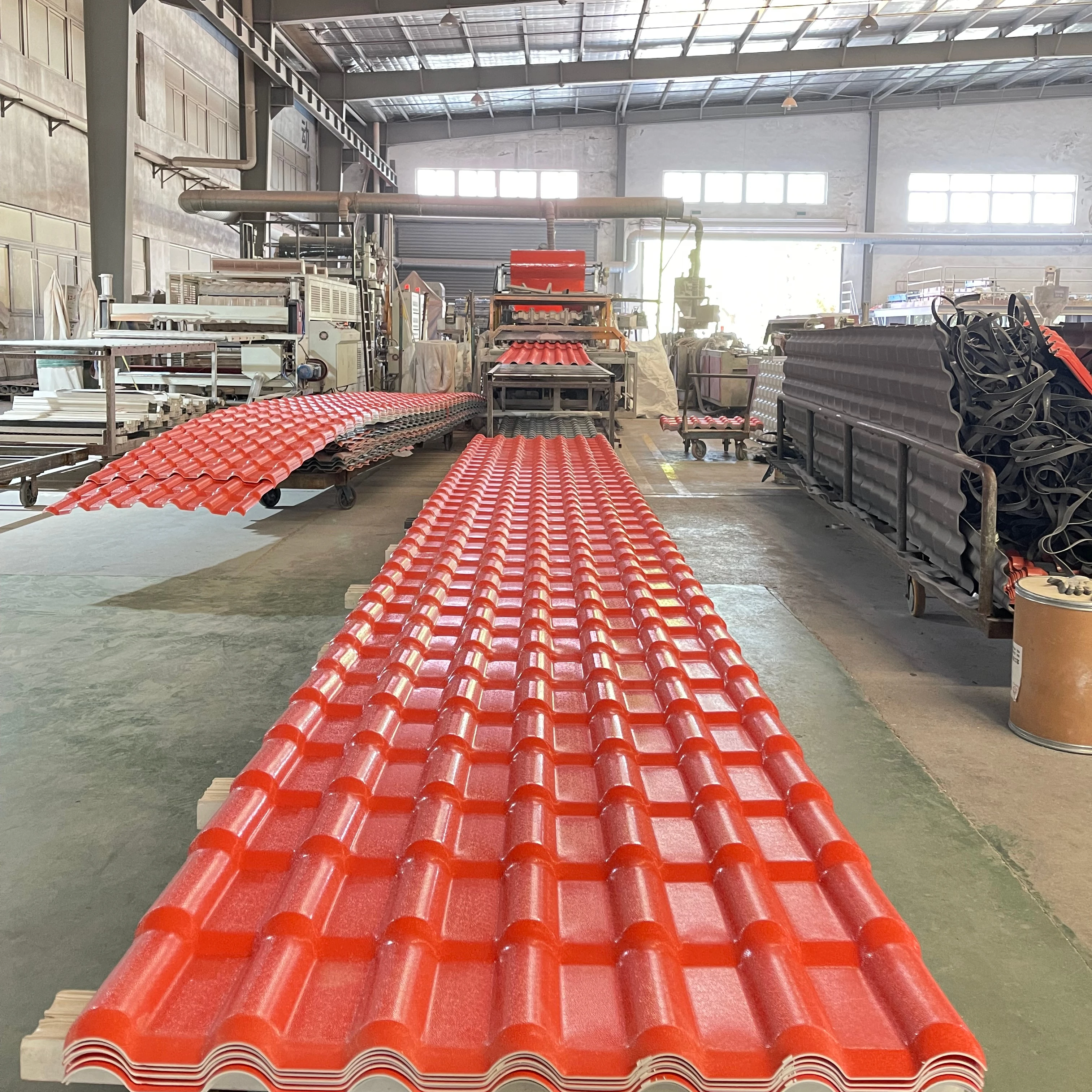 Metal replaced resin roof sheet upvc resin roof