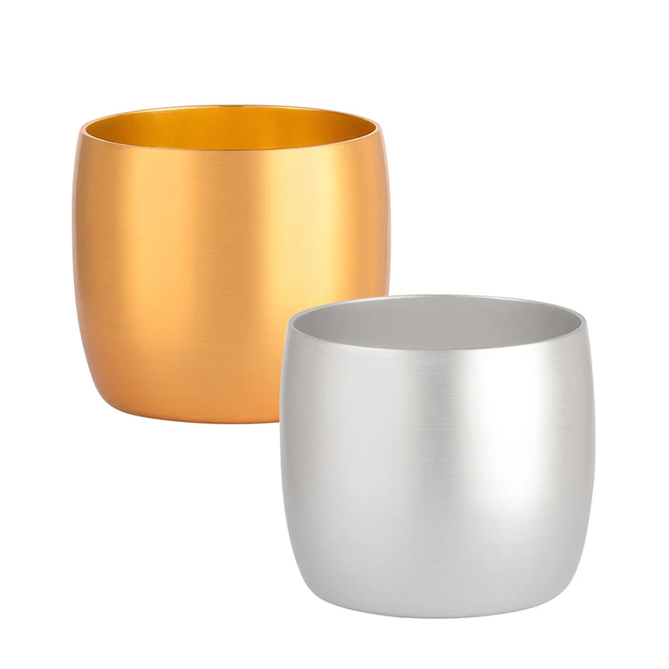 Оптовая продажа Индивидуальный бренд многоразовая круглая кружка объемом 390 мл дорожная для кофе пива анодированная алюминиевая