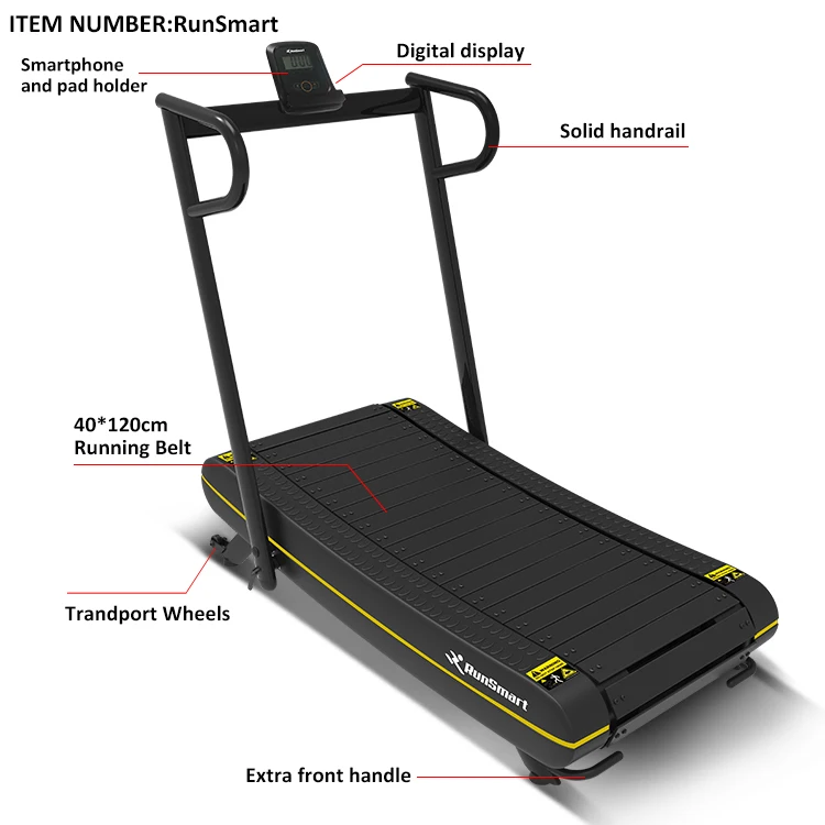 
curved manual running machine Provide OEM service foldable sports exercise walking home use fitness treadmill 