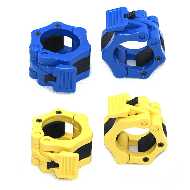 
Manufacturer weight lifting plastic barbell bar collar Barbell Collar Clamps 