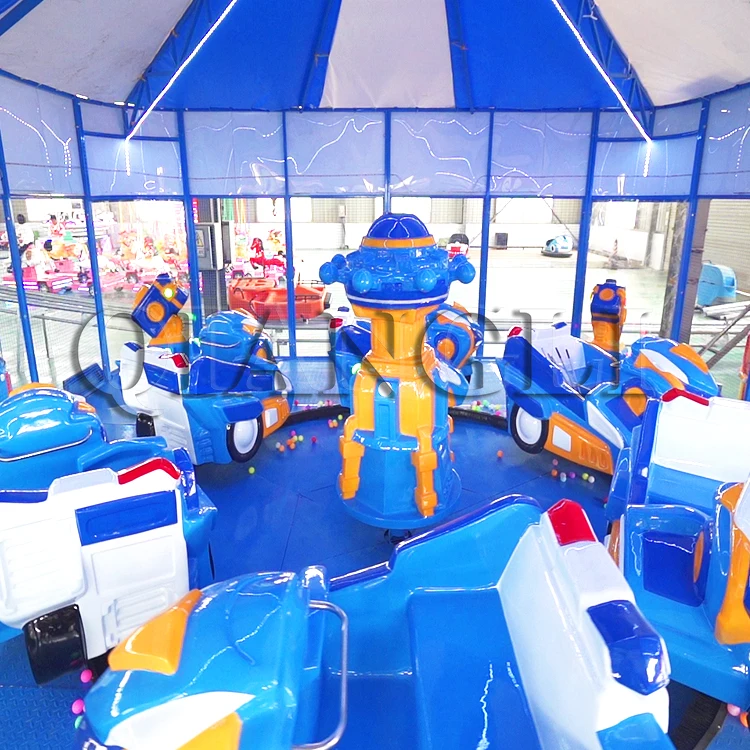 Free Design  Kiddie Rides Funfair amusement park rides Family Rotary Spin  Spray Ball Car