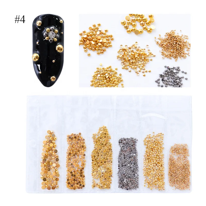 Hot Selling Christmas Nail Decoration 3D Nail Art Design Decoration 3d Metal Nail Decal for sale