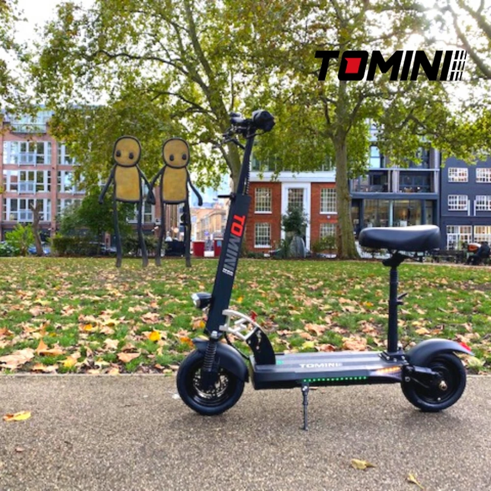 Tomini 2022 Fashionable high performance 48V 500W 800W e scooter 2 wheel  folding electric scooter for adults