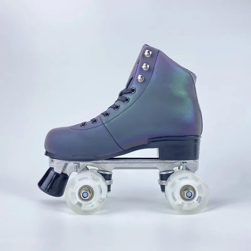 OEM ODM Reflective 3m material aluminum alloy base plate 4 wheel roller skates, Amazon sell well High quality roller skate sale
