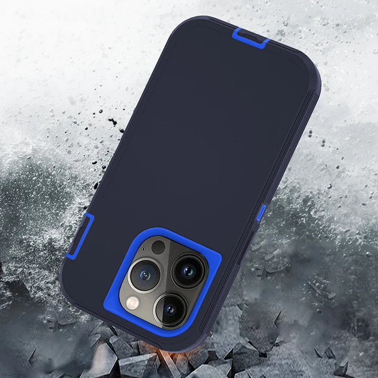 Luxury Shockproof Defender Cases For Iphone 14 13 Pro Max Xs Max 8 Xr Multi-layer Heavy Duty Rugged With Clip Holster