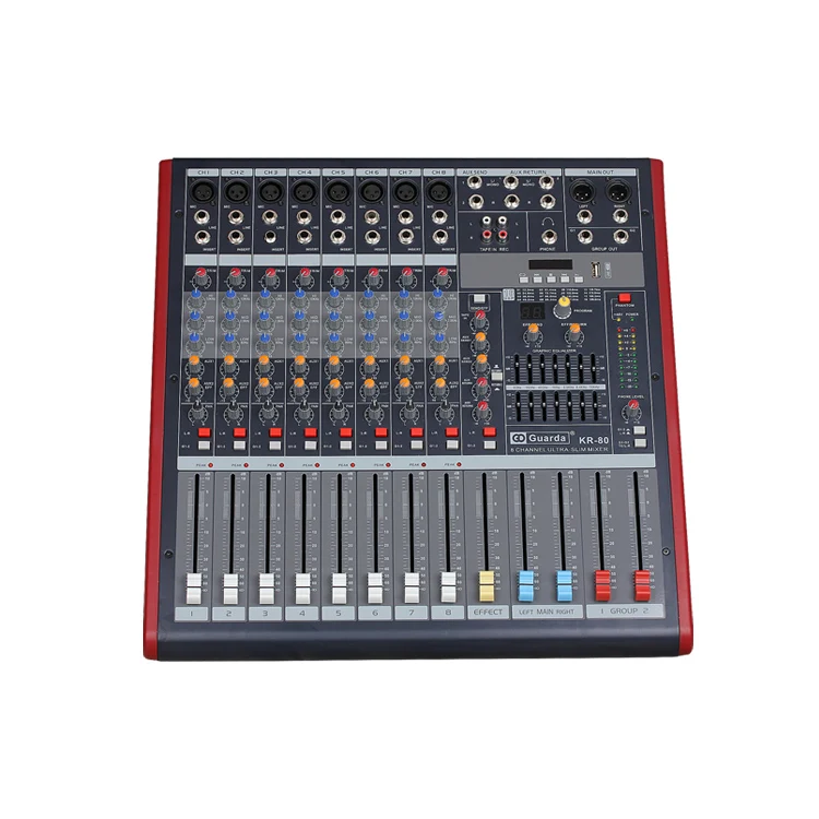 Factory sale oem audio amplifier mixer, usb interface controller effect sound mixer, dj console power mixer amplifier