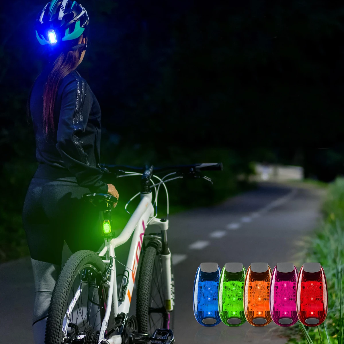High Visibility Bike Tail Rear Lamp Walking Running Mini Warning Dog Pet Pendant Clip On Strobe Led Safety Light