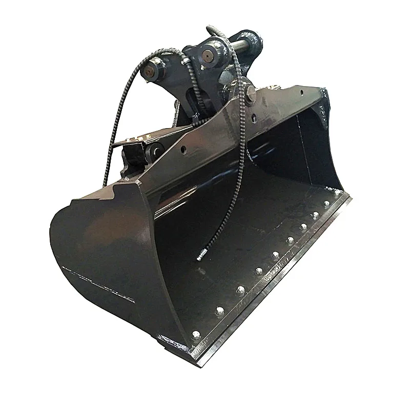 1700mm wide tilting buckets for 12 ton excavator tilt weed bucket with bolted cutting edges
