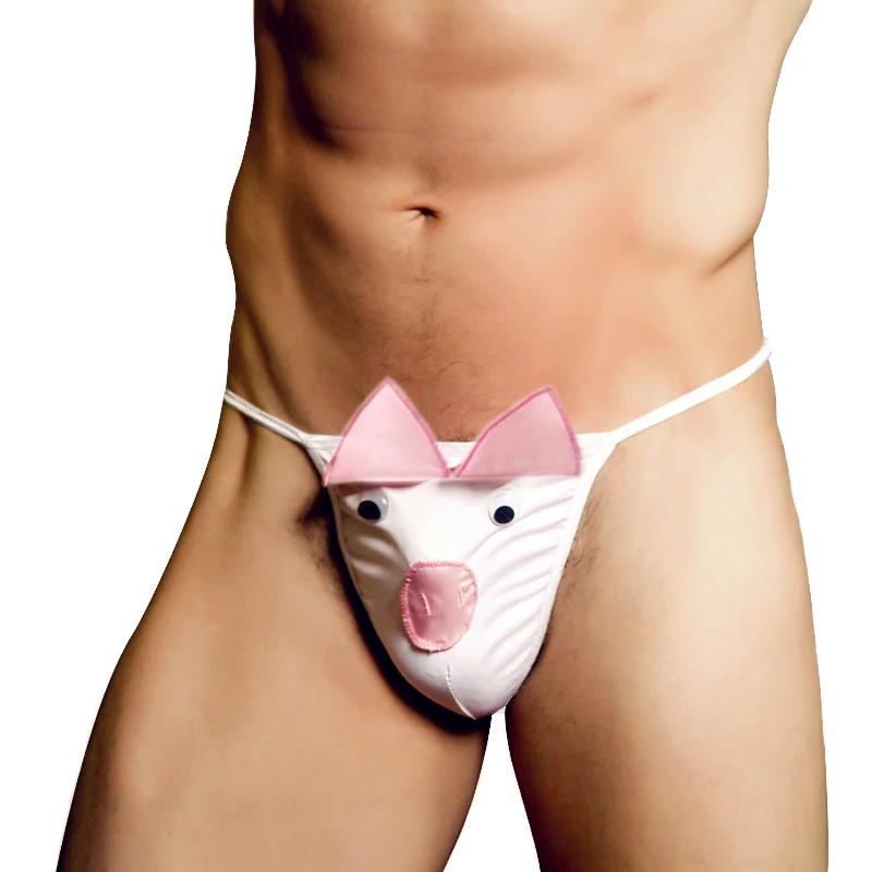 
Men gay thong sexy underwear bare buttocks polyester spandex GG bond underpants pouch thong g-string men jockstrap 