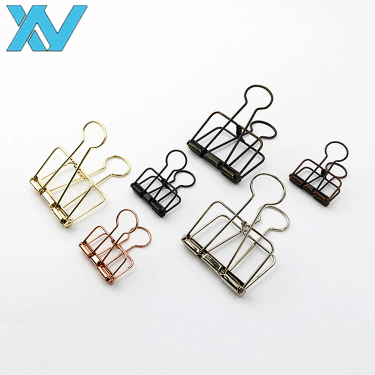 Metal wire colorful long tail folding clip binder clip office stationery 32mm