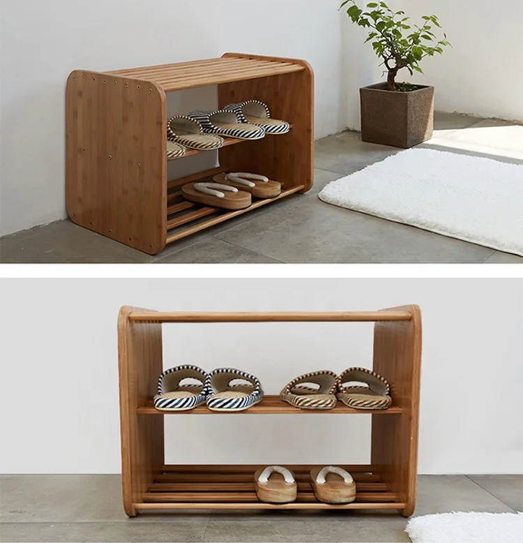OEM customized design MDF wood cabinet home rack shoe bench