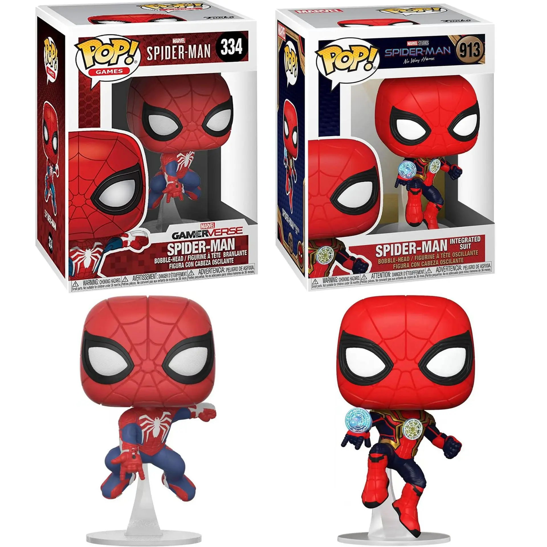 Funko Pop Marvel Series Spider-Man Doll Action Figure pvc Doll Character