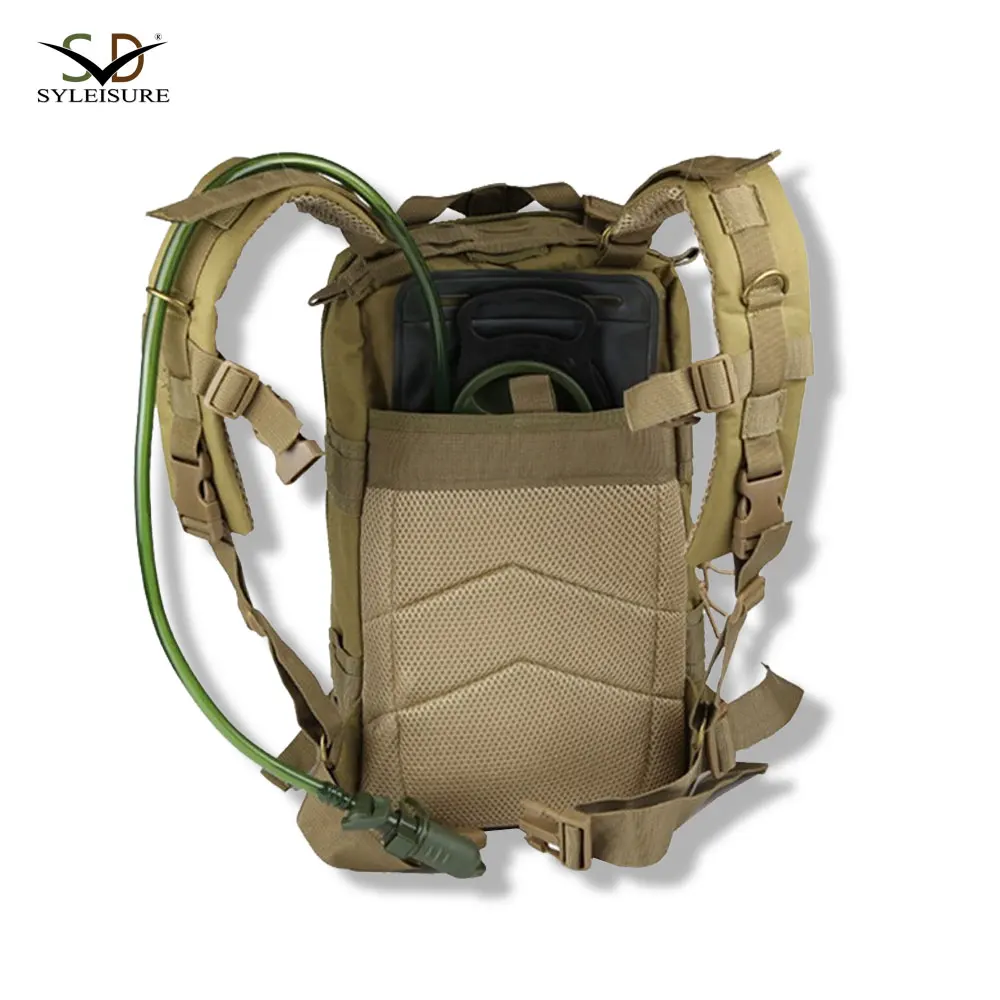 Mens Wholesale Custom Waterproof 35L MOLLE System Tactical Backpack 3P Bag Out Bag Assault Hiking Backpack