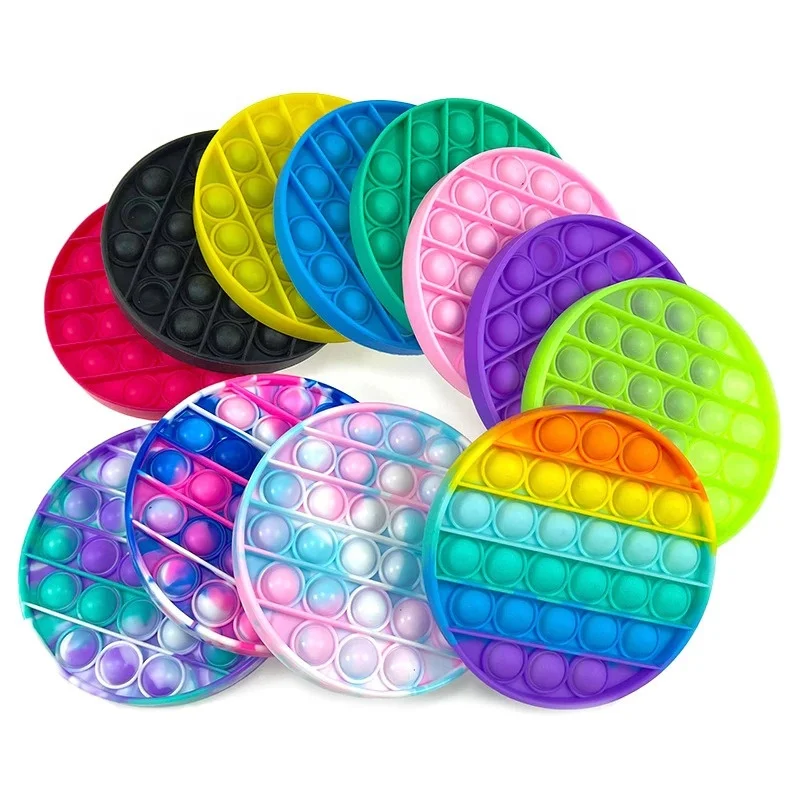  food grade sensory poppet silicone pops its squeeze online fluorescent popper fidget toy push bubble for