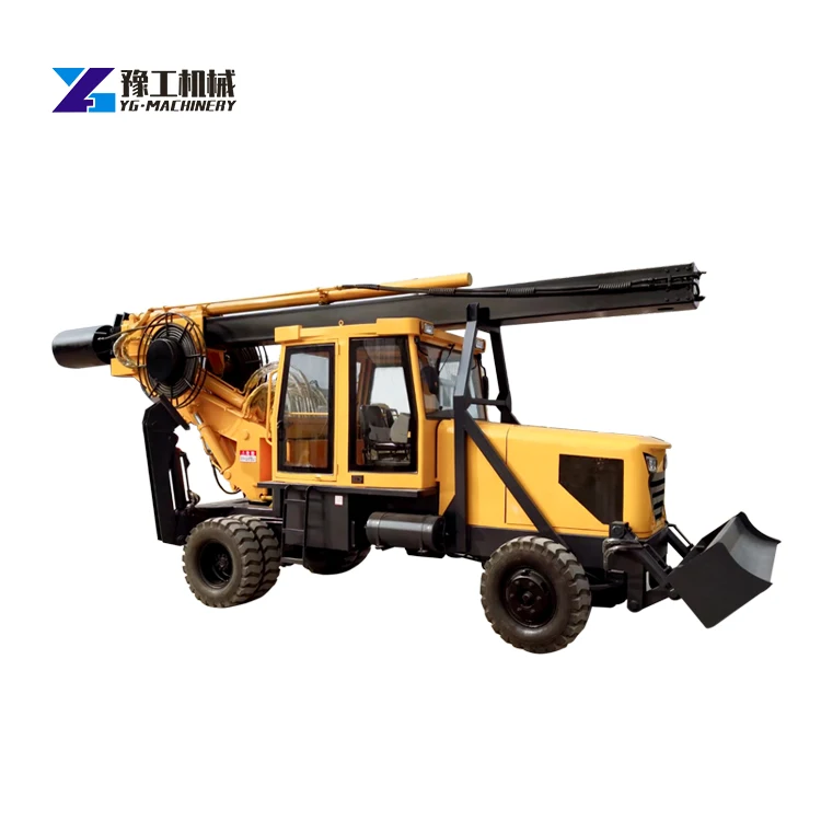 Hydraulic Automatic Trailer Mounted Rotary Rig Drilling Machine Rotary Head For Drill Rig