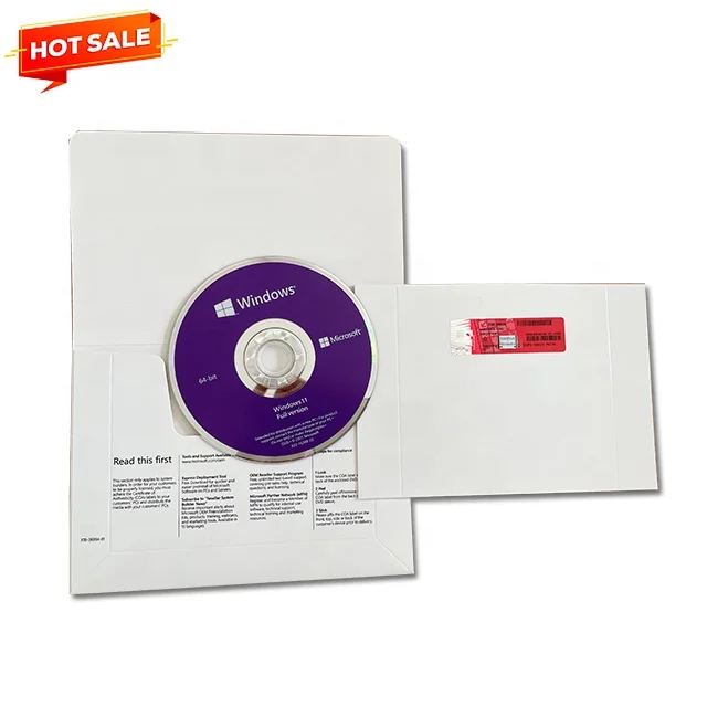 Win 11 Professional Win 11 Pro OEM DVD Full Package English Language 12 Month Guaranteed DHL Free Shipping