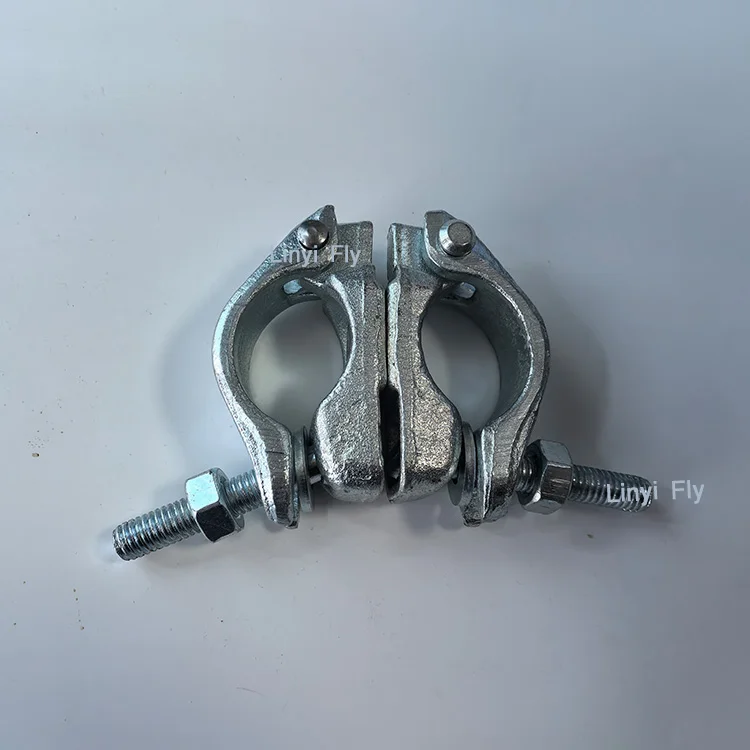 Chinese Factory High Quality galvanized pressed drop forged scaffolding clamp double swivel coupler clamp