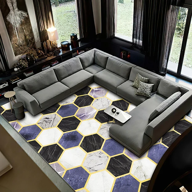 2021 New design 3d Ice Flower Velvet Carpet Living Room Area Rug Carpet