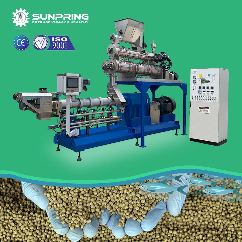 SUNPRING Floating Fish Feed Extruder 5 Ton Fish Feed Extruder