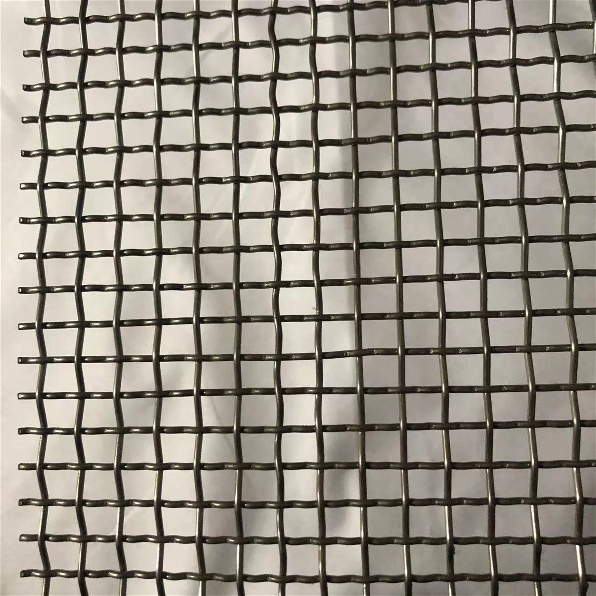 China Manufacturer Stainless Steel Decorative Flat Top Woven Wire Mesh
