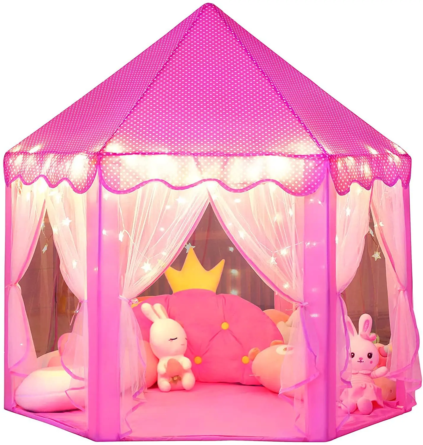 Free Sample Baby Game Castle Portable Princess Castle Tent for Girls Fairy Play Tents for Kids Playhouse