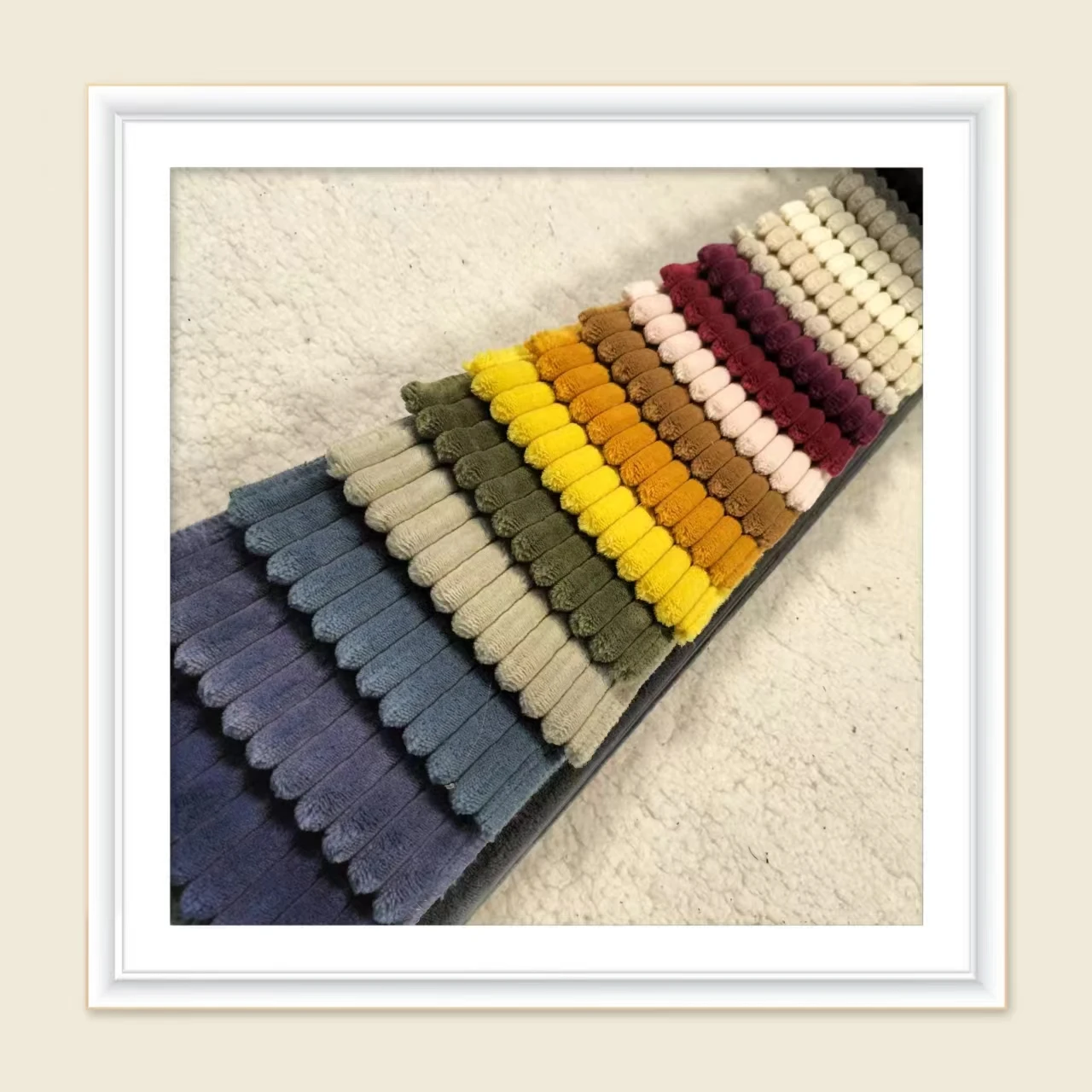 Velvet Flannel Fleece Fabric for Toys Pillows Sofas Home Textile 100%polyester Strip Corduroy Woven 100% Polyester Lightweight