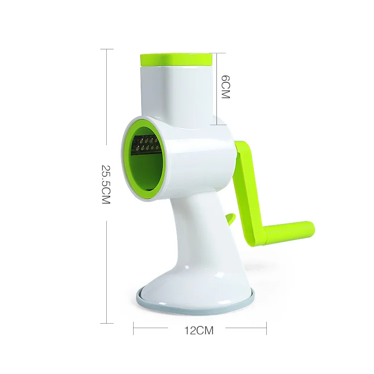 Wholesale Rotary Handheld Vegetable Slicer Cheese Grater food chopper rotary vegetable cutter