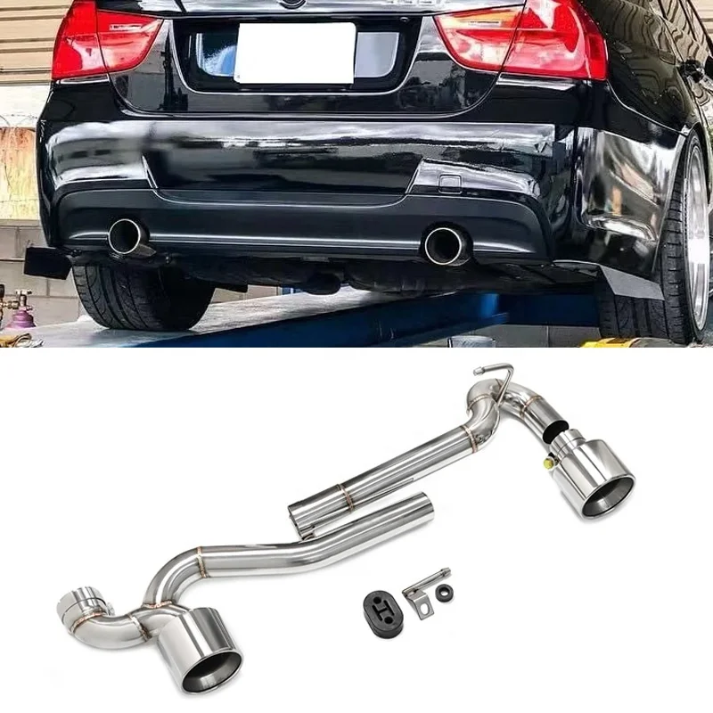 SYPES BMW E90 E92 320i 318i 325i выпускной наконечник выхлопной трубы глушитель MT Диффузор двойной из нержавеющей стали 05-12 3 серии