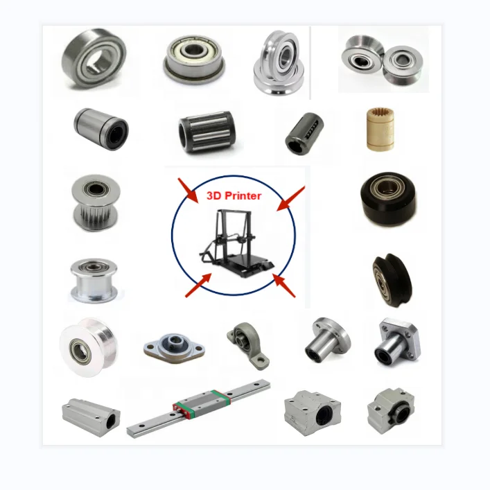 High Precision 3D Printer Bearings U604ZZ V623ZZ 623zz 624zz 625zz 626zz 688zz F623ZZ F604ZZ MR95ZZ LM8UU LM10UU LMF6UU KH0622PP