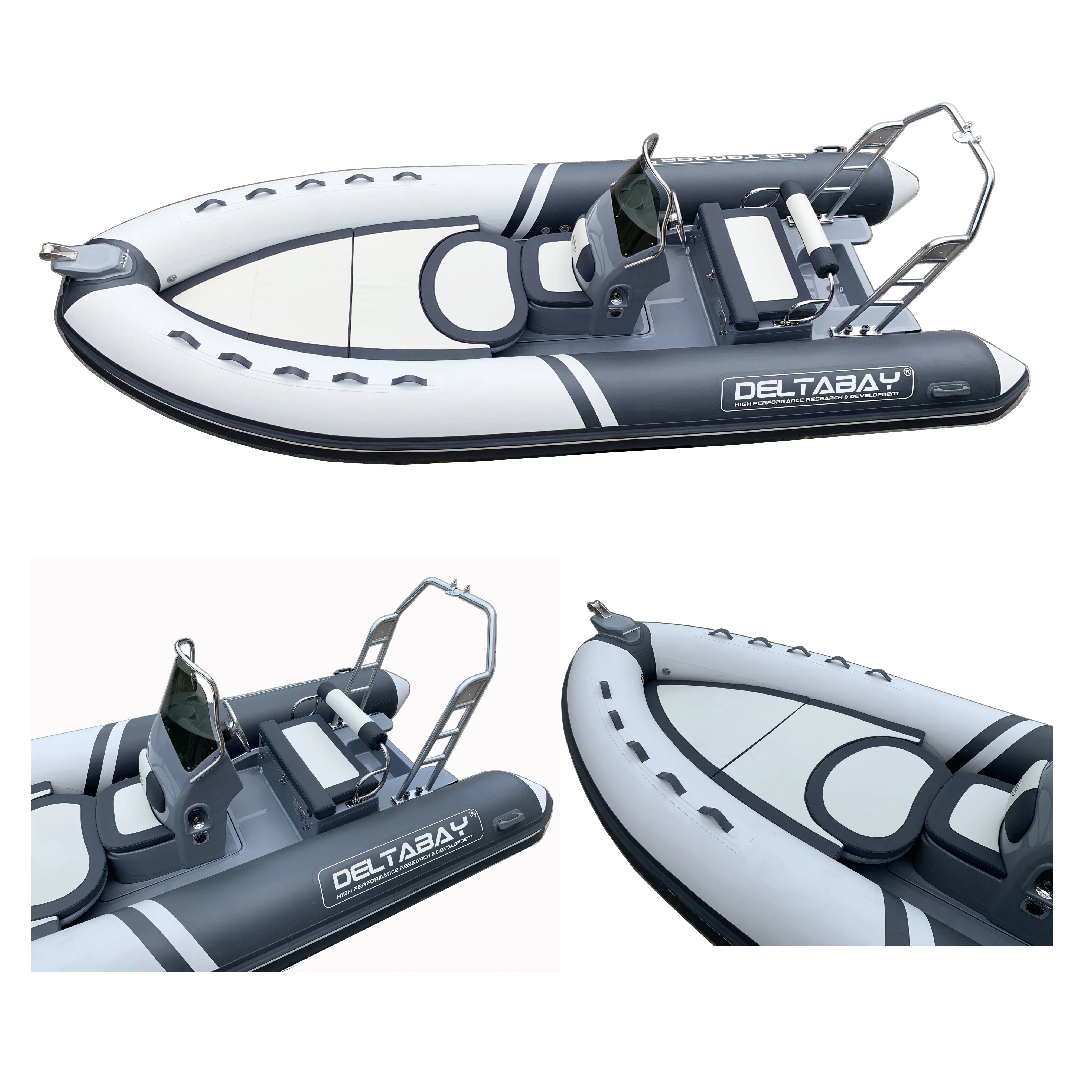 beautiful lines RIB550 sport inflatable fishing boat rib boat hypalon1