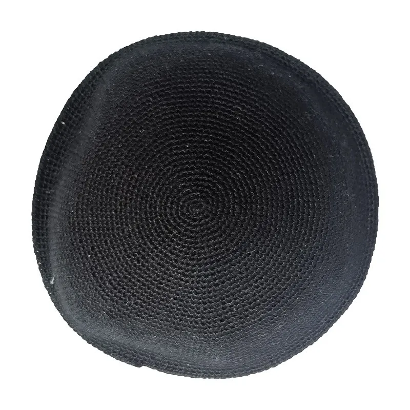 Factory Custom Thin thread Knitted Kippah, 100% Cotton DMC Hand Knitted Kippah Hat, DMC Kippah Yamaka Kippa Yarmulke Skull 011