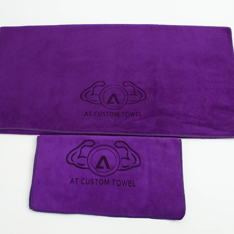 High Quality Free Sample Wholesale Custom Towel Hand Microfiber Sport Gym Towel Custom Hair Salon Towel With Mesh Bag