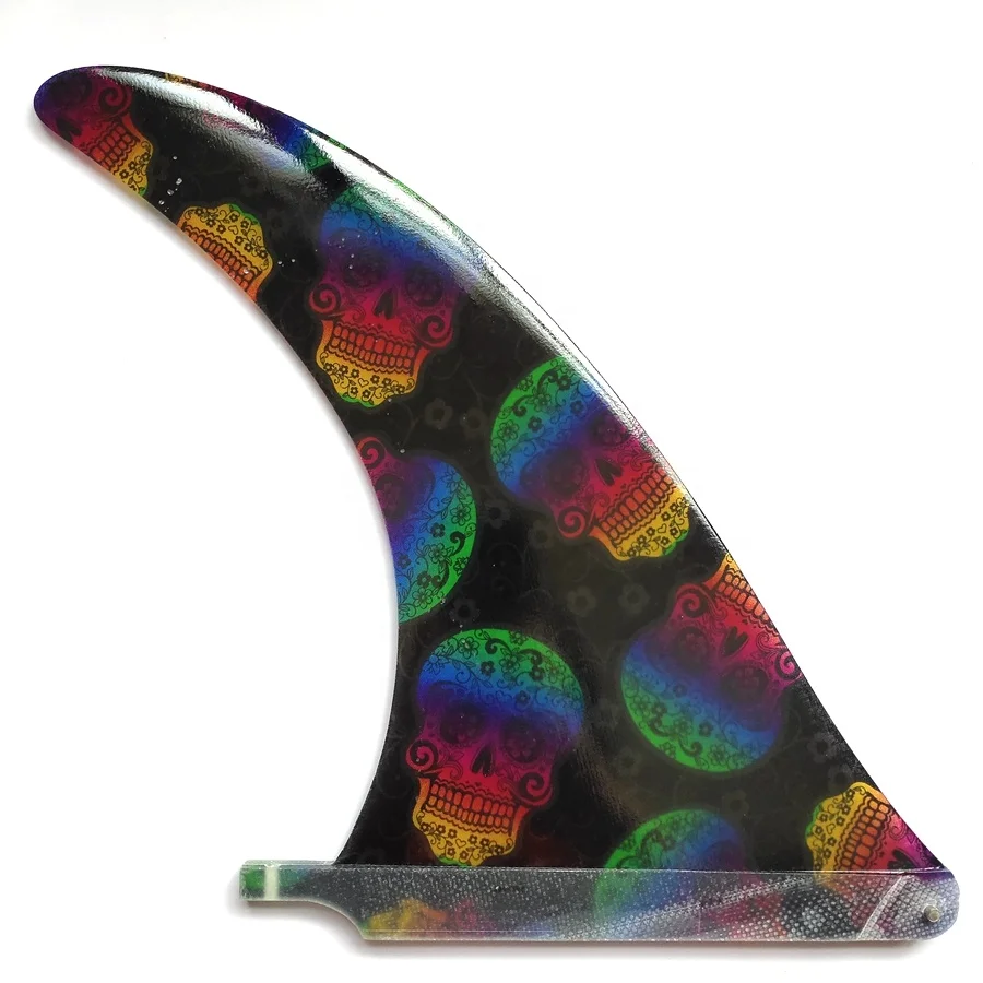 Surf board volan fiberglass fins single surfboard fin glass fiber inlay single fin for longboard
