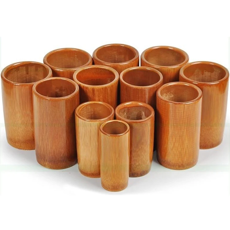 5 size hot selling bamboo cupping therapy body massage ventouse en bambou cups fire cupping bamboo cupping cups